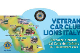 Gli equipaggi del Veteran Car Club Lions Italy nel Maceratese, 30 novembre 2021